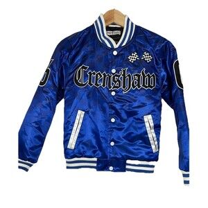 Headgear Classics Nipsey Hustle Jacket Mens Small Blue The Boogie Crenshaw